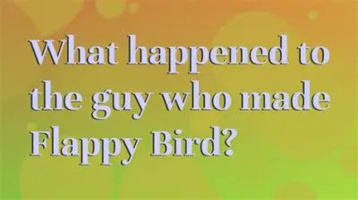 What happened to the guy who made flappy bird?