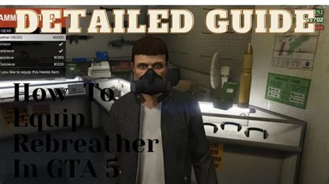 How do you equip a rebreather in gta 5?