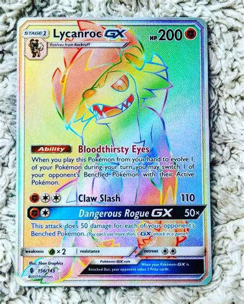 What are rainbow rare cards?