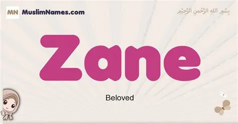 What is zane in arabic?