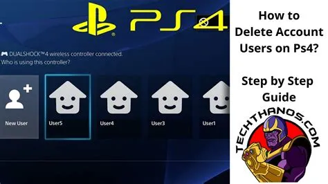 How do i delete my ps4 when i sell it?