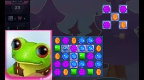 What do i do with a yellow frog on candy crush?