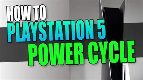 How do you power cycle a ps5?